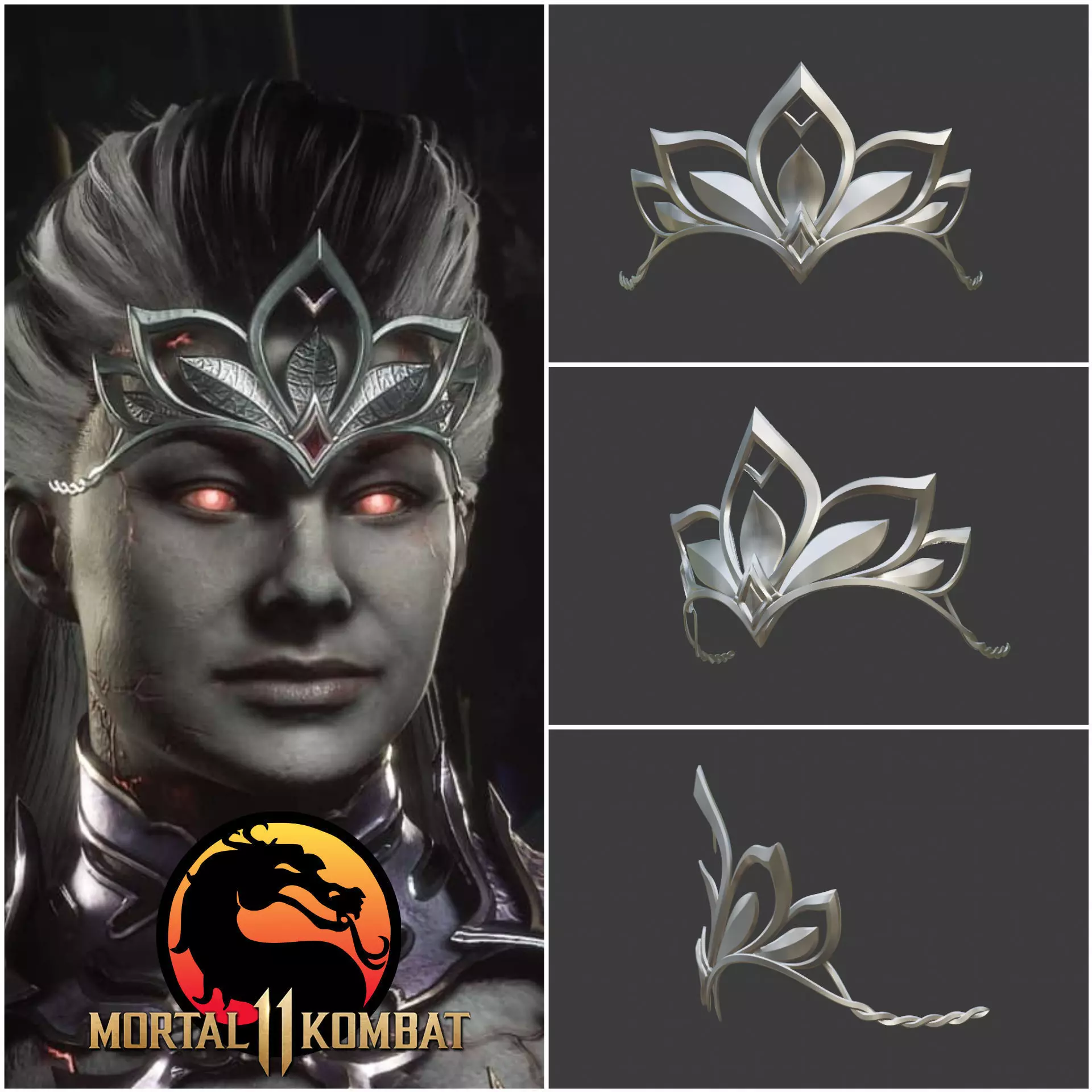 Sindel diadem - Fatal Attractor 3D print model_0