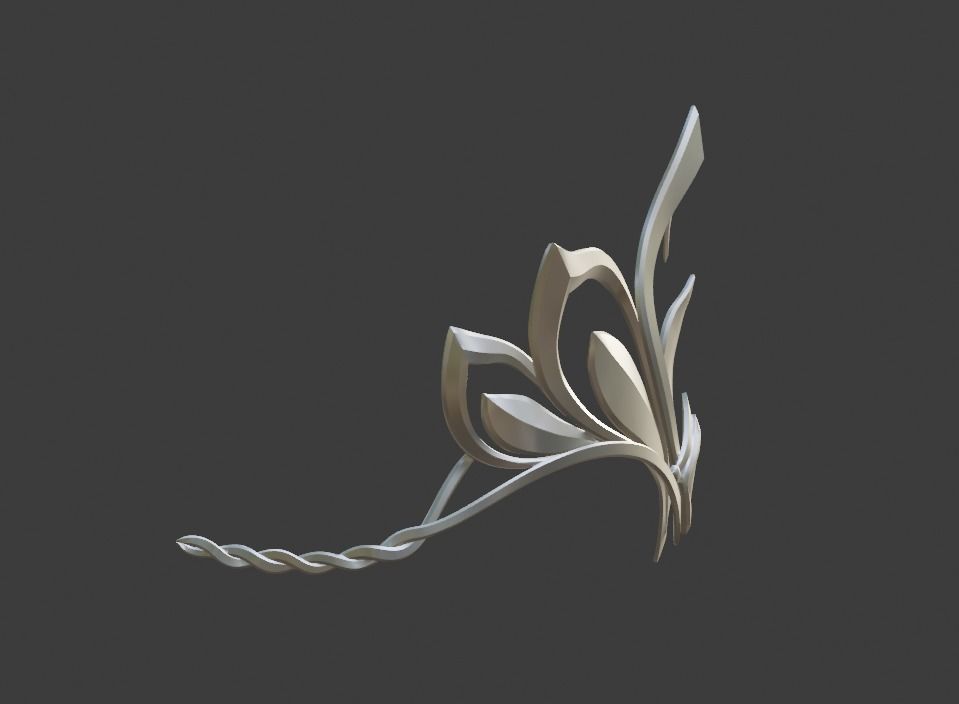 Sindel diadem - Fatal Attractor 3D print model_4