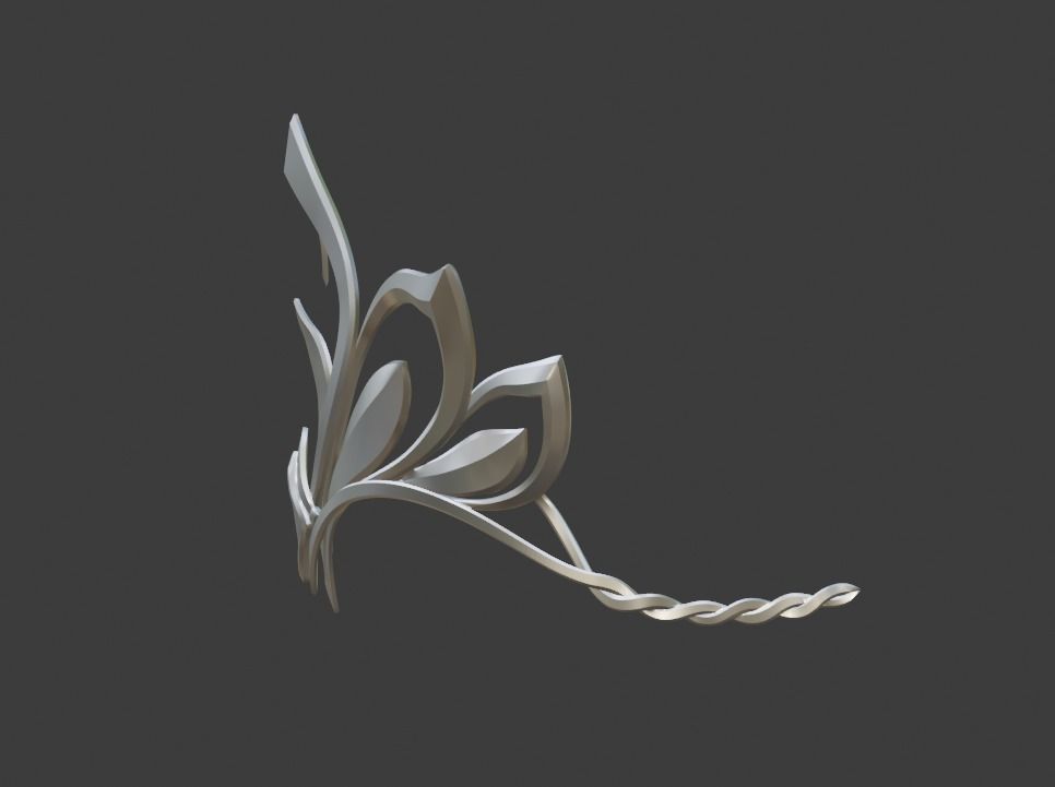 Sindel diadem - Fatal Attractor 3D print model_3