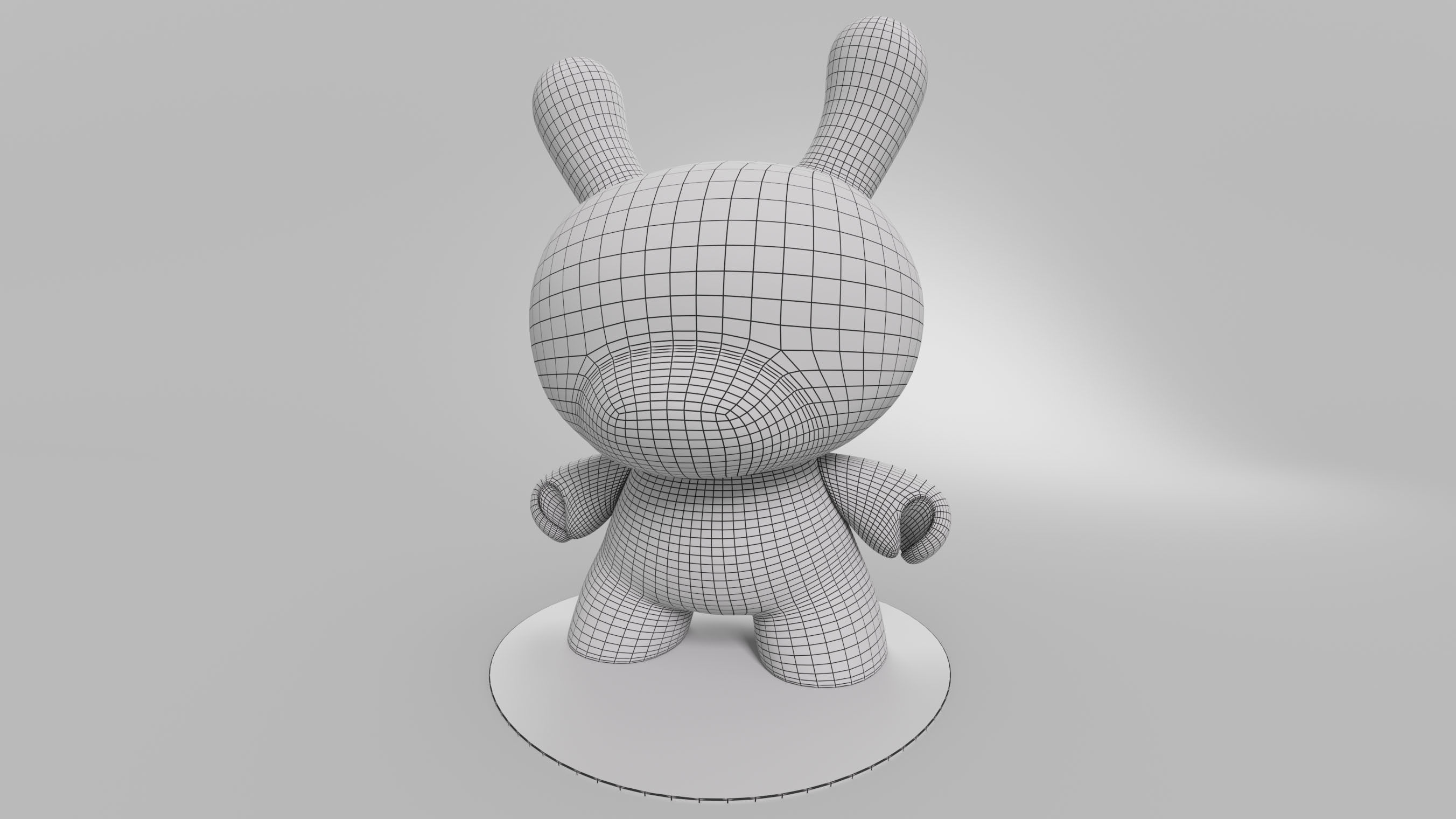 Kidrobot Cash Wolf Green 5 inch Dunny by Josh Divine 3D model_21