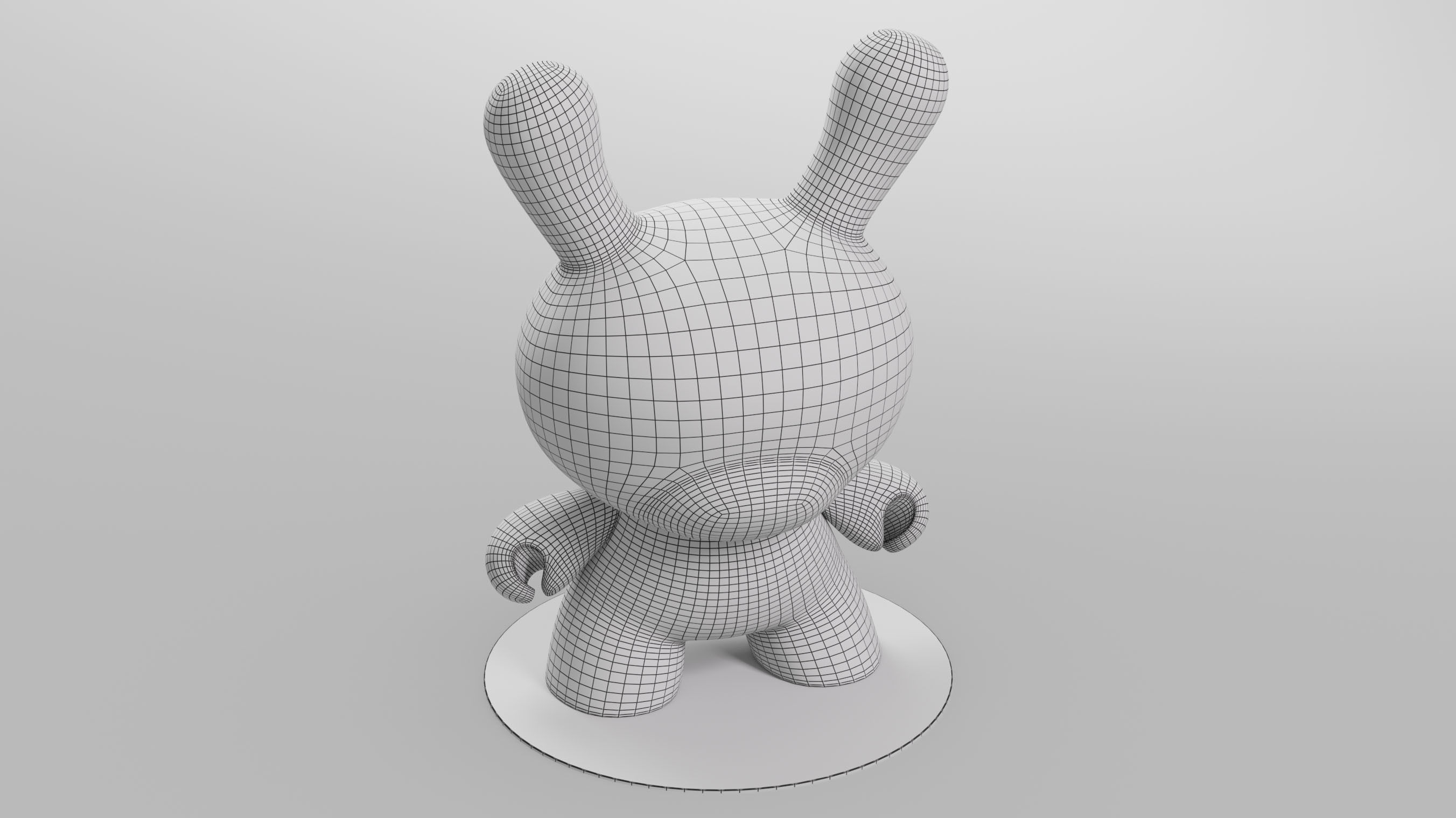 Kidrobot Cash Wolf Green 5 inch Dunny by Josh Divine 3D model_17