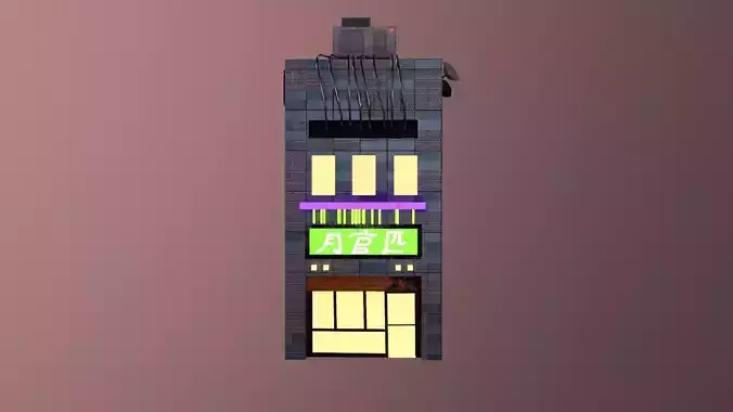 Cyberpunk City - Building 5