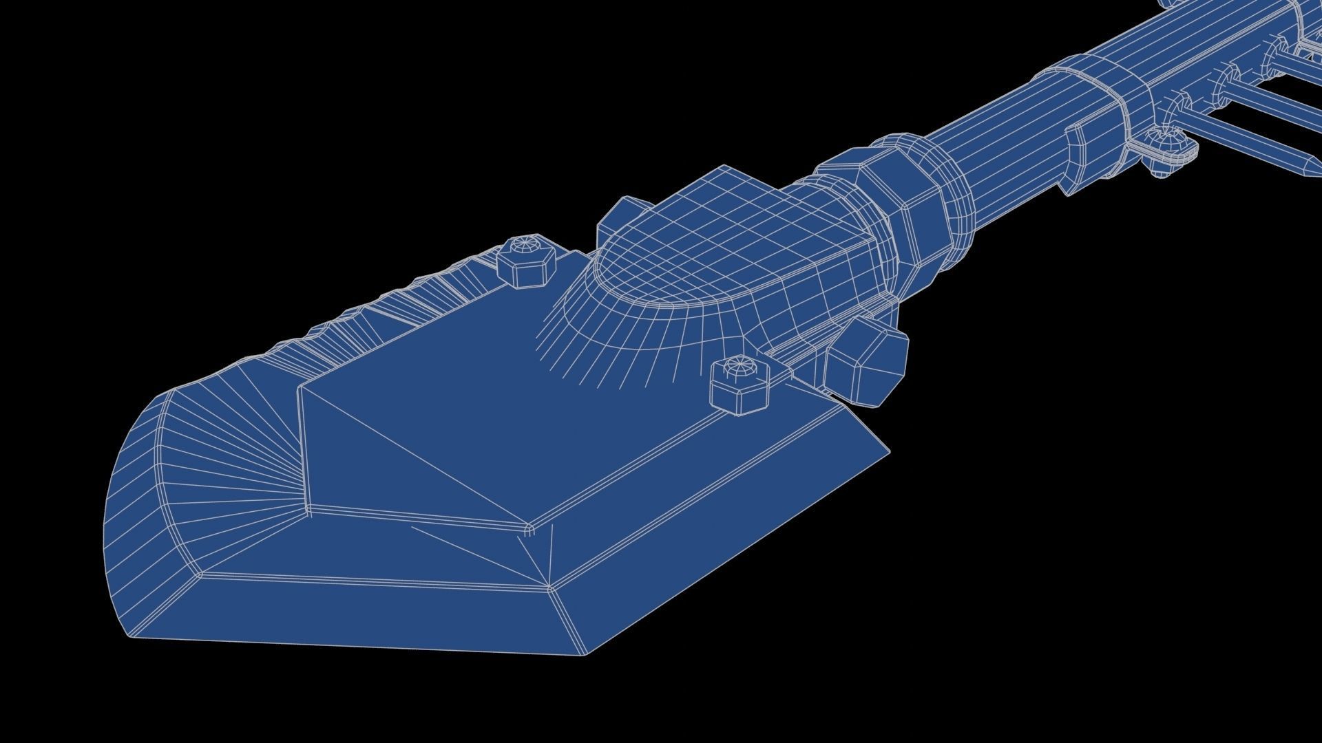 Modifiable Strike Weapon 18 Low-poly 3D model_28