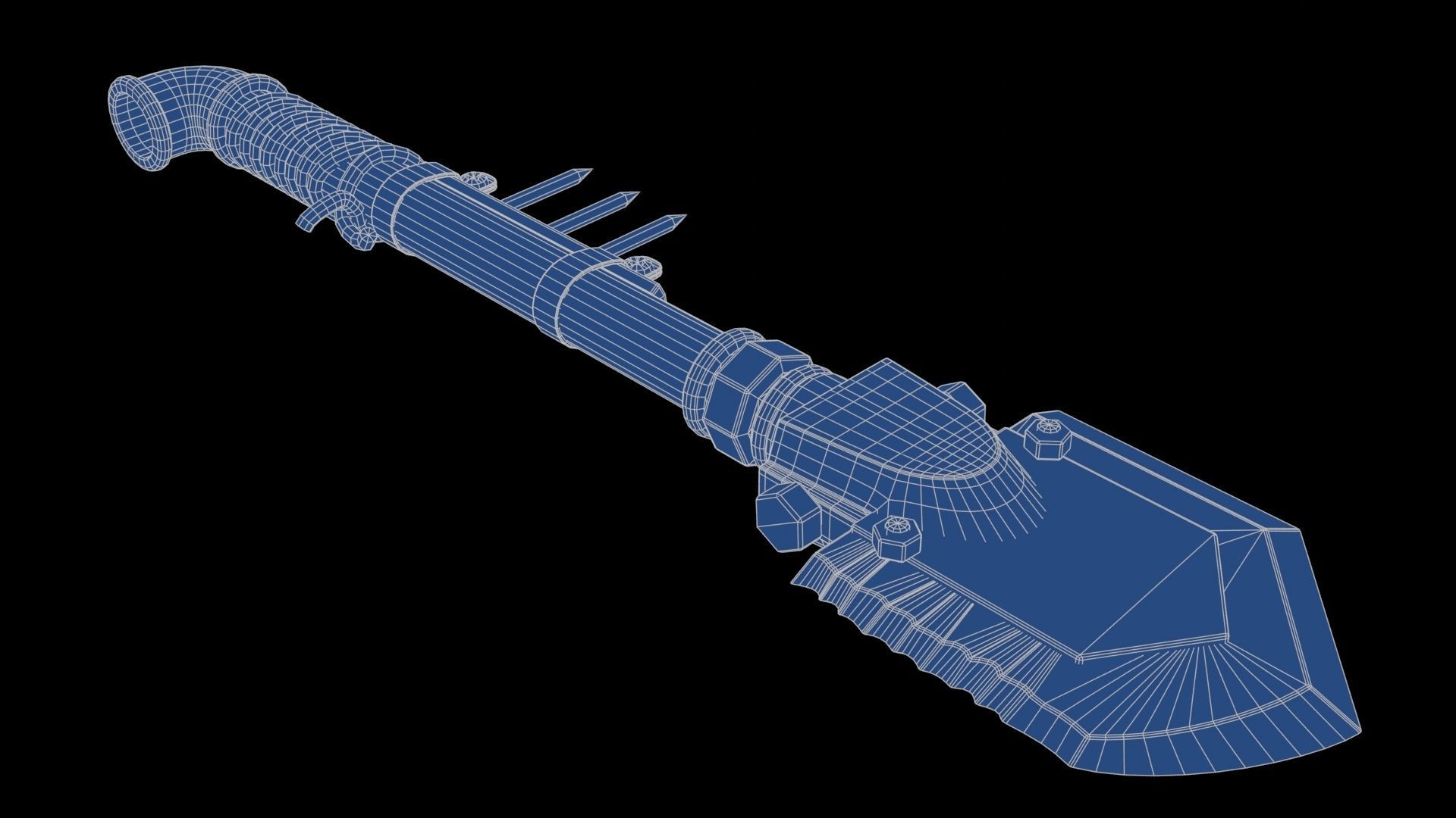 Modifiable Strike Weapon 18 Low-poly 3D model_21