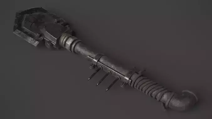 Modifiable Strike Weapon 18 Low-poly 3D model