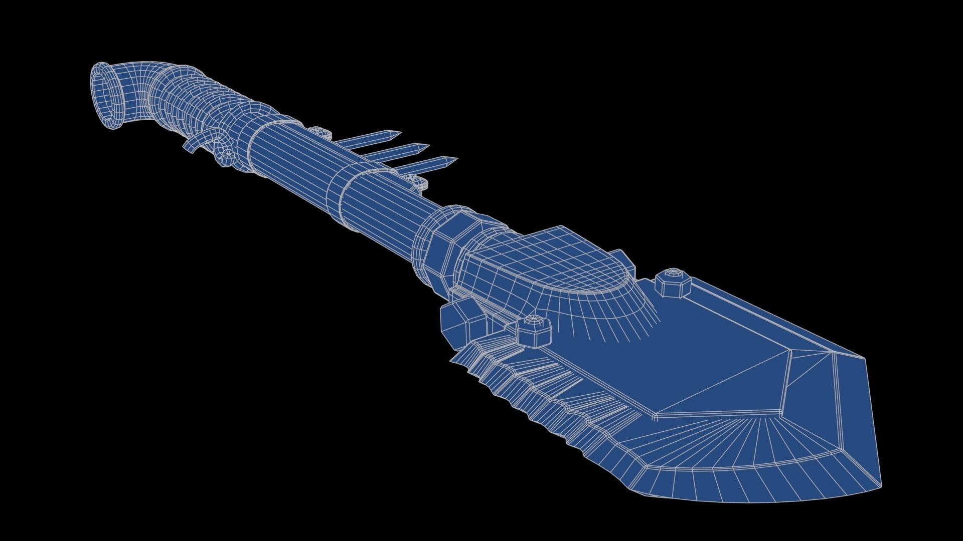 Modifiable Strike Weapon 18 Low-poly 3D model_24