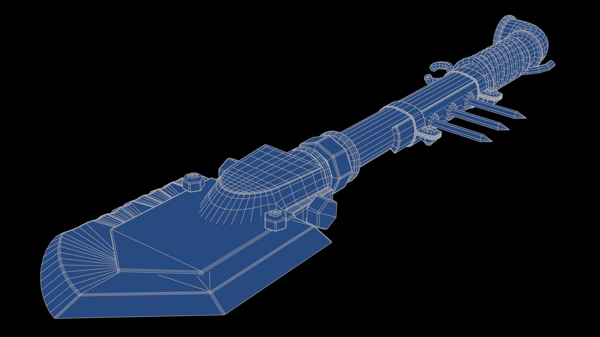 Modifiable Strike Weapon 18 Low-poly 3D model_23