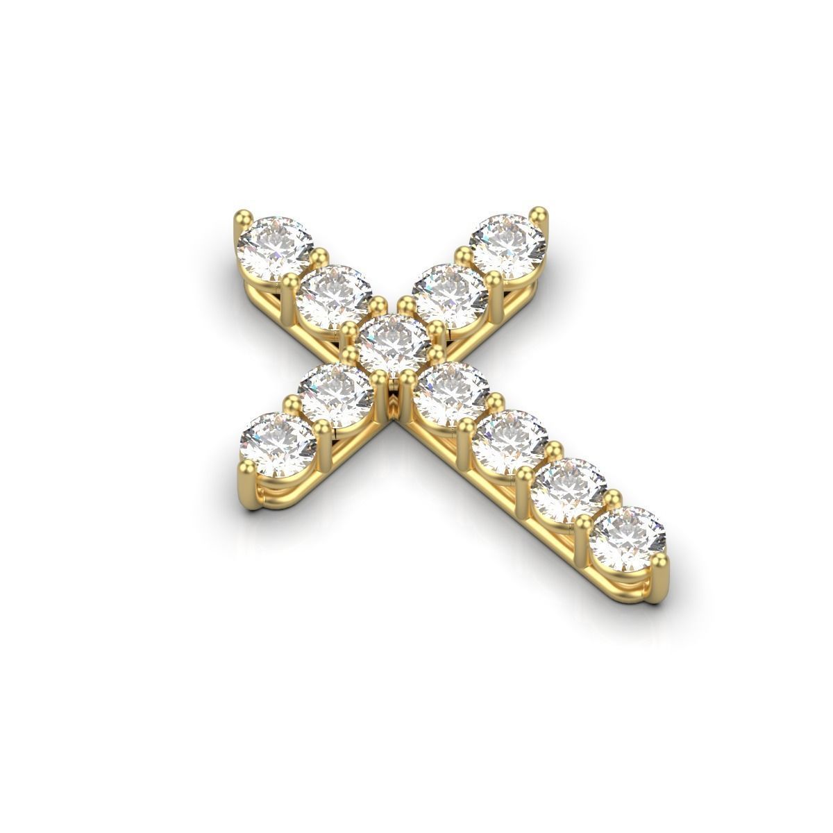 Diamond Cross 3D print model_6