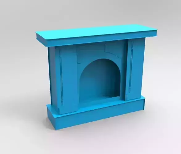  Decorative Fireplace 3D model