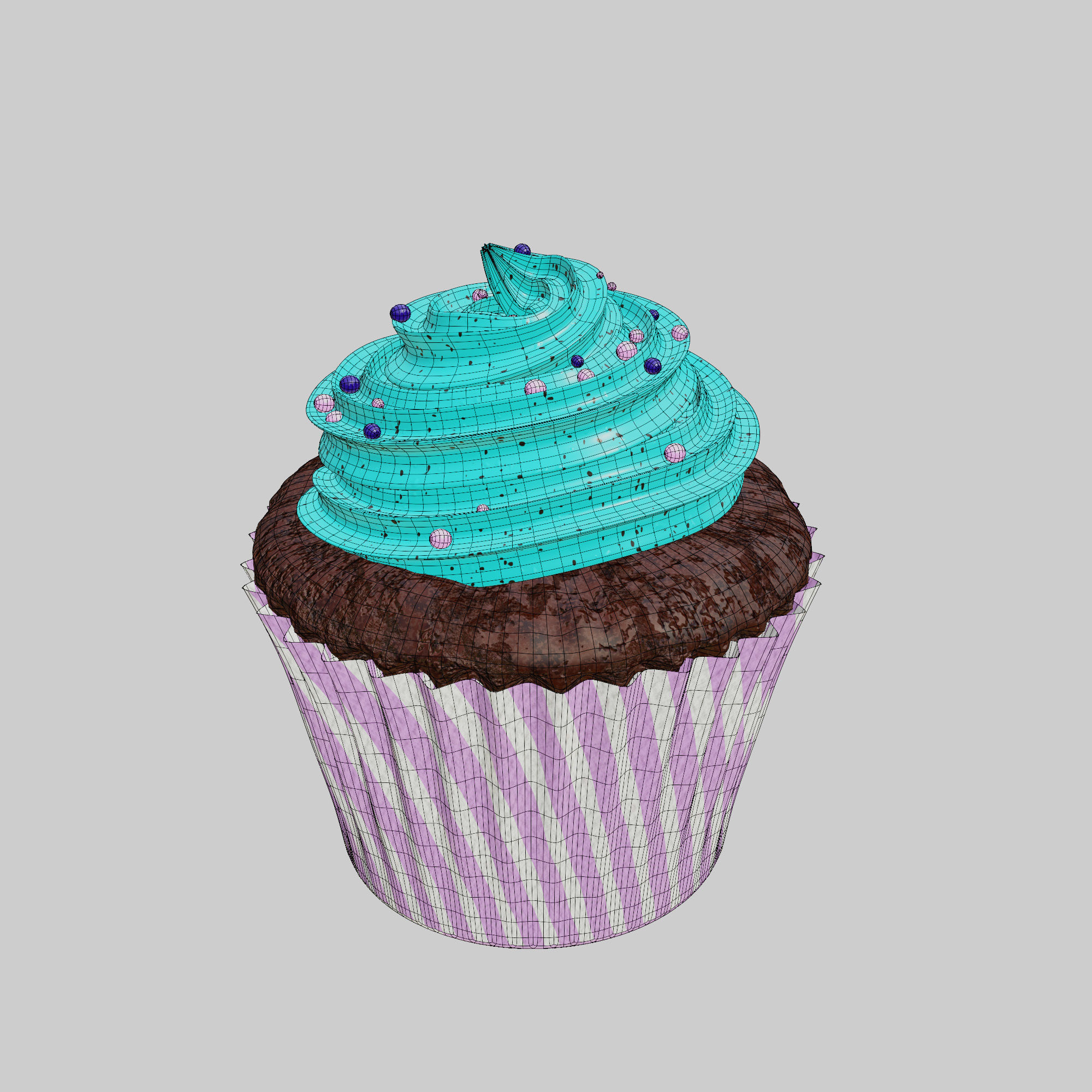 Muffin 3d model pack 3D model_2