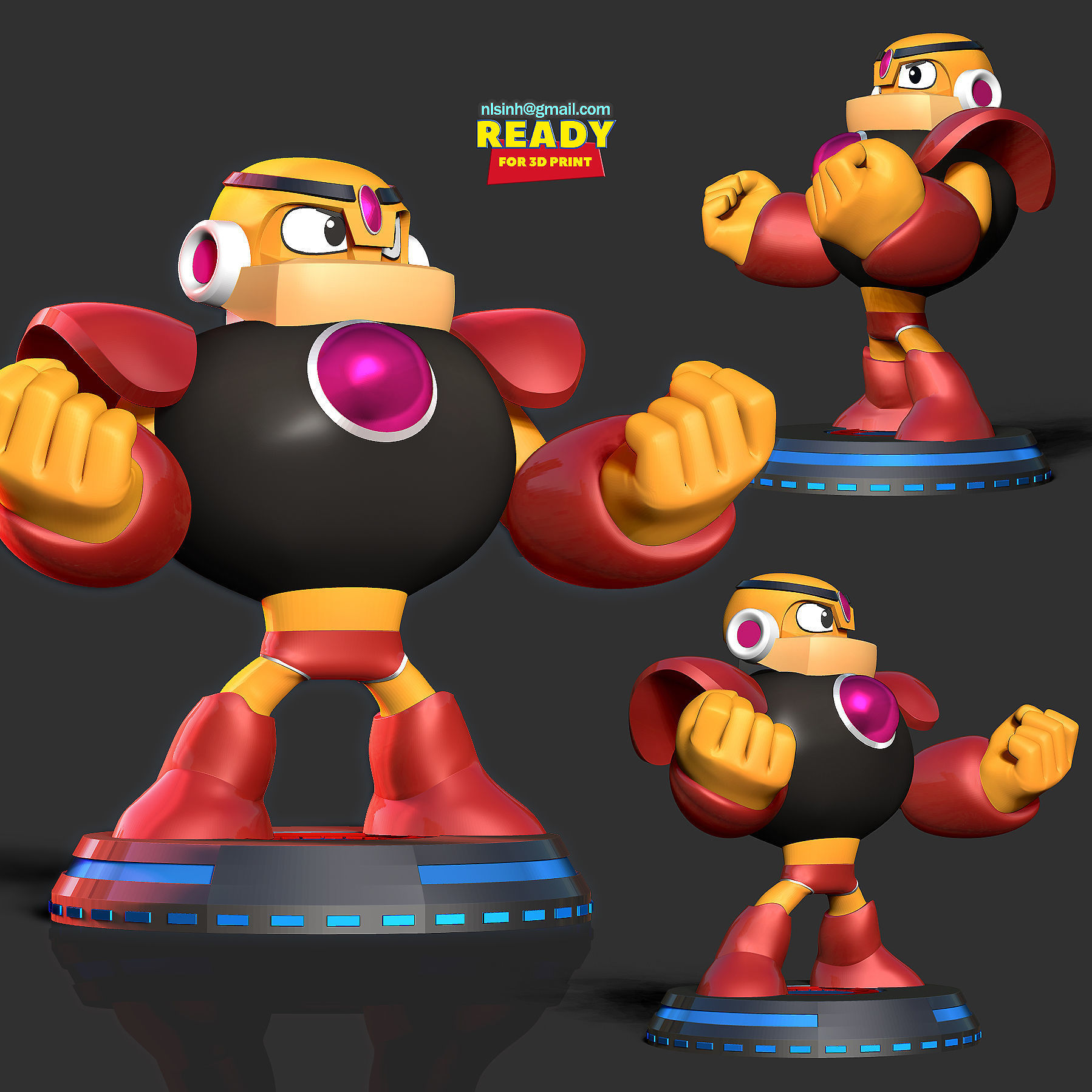 Guts Man - Mega Man Fanart 3D print model_1