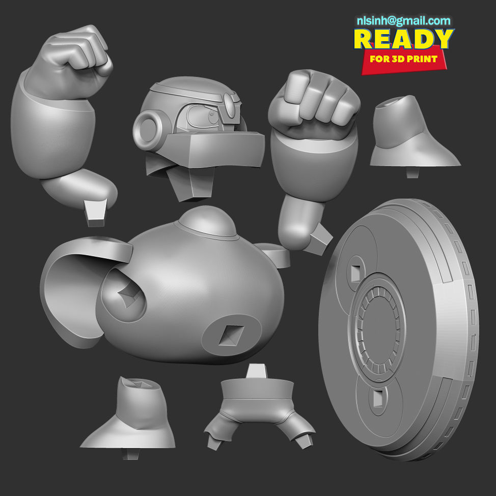 Guts Man - Mega Man Fanart 3D print model_2