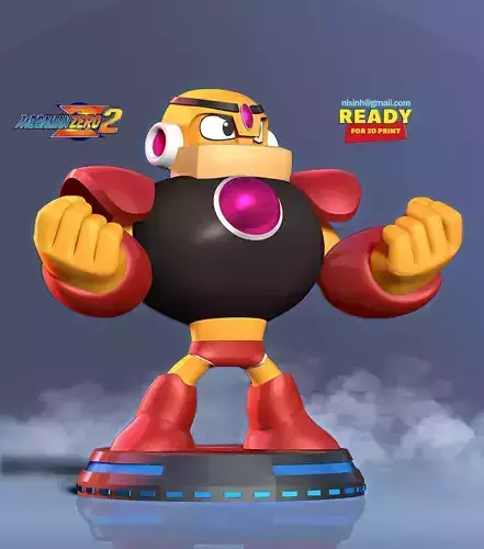 Guts Man - Mega Man Fanart 3D print model