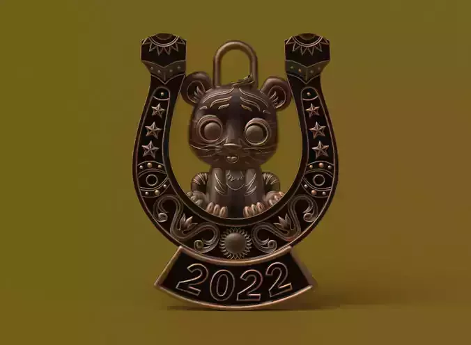 Tiger on a Horseshoe