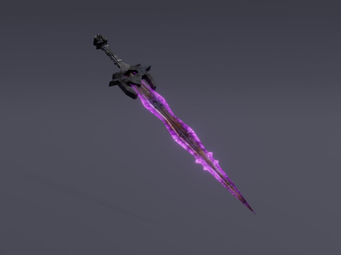 6 Elemental swords - magic swords 3D Model Collection_3