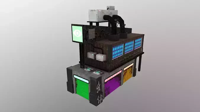 Cyberpunk City - Building 8