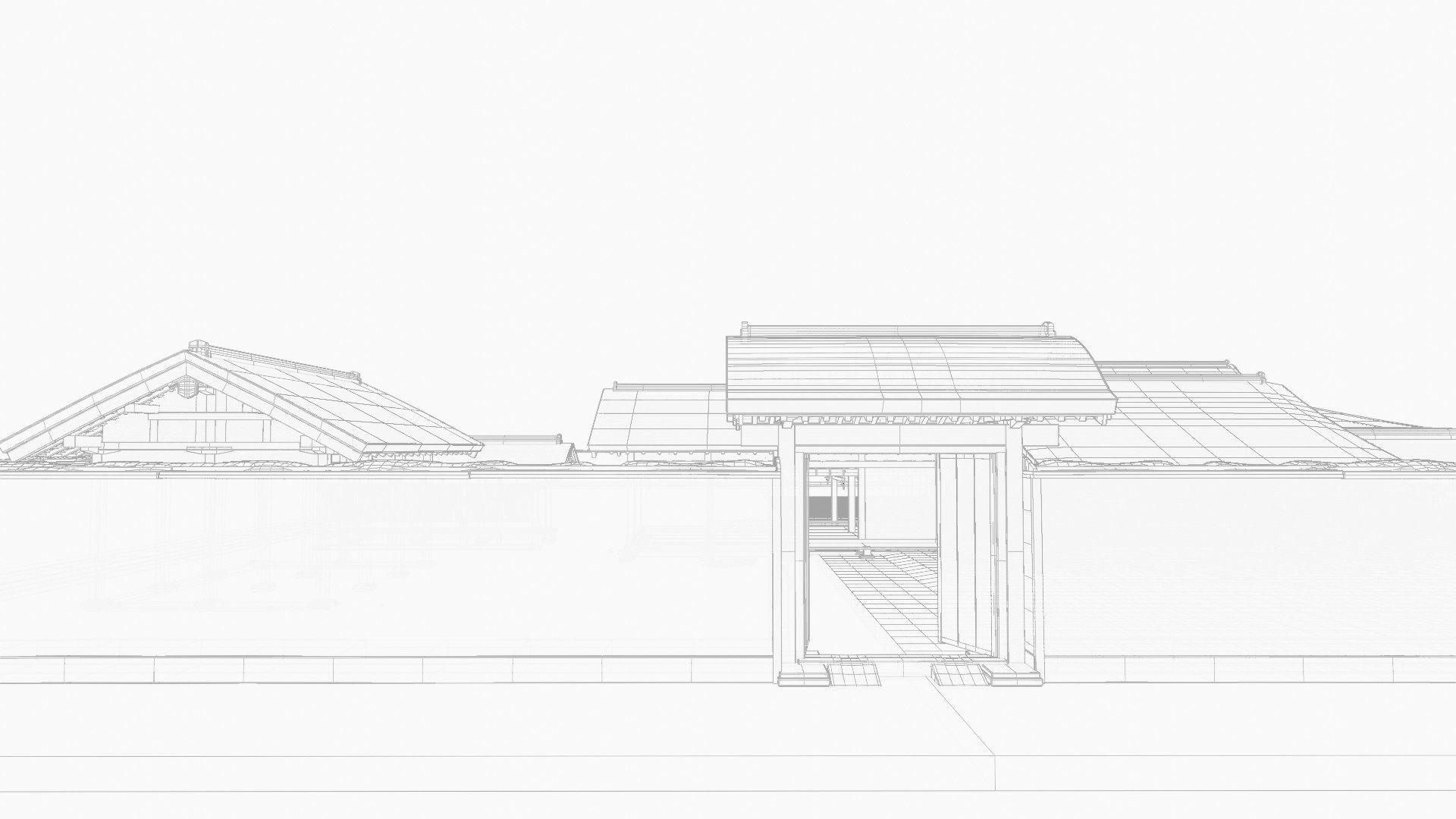 Japanese Medieval House v1 3D model_32