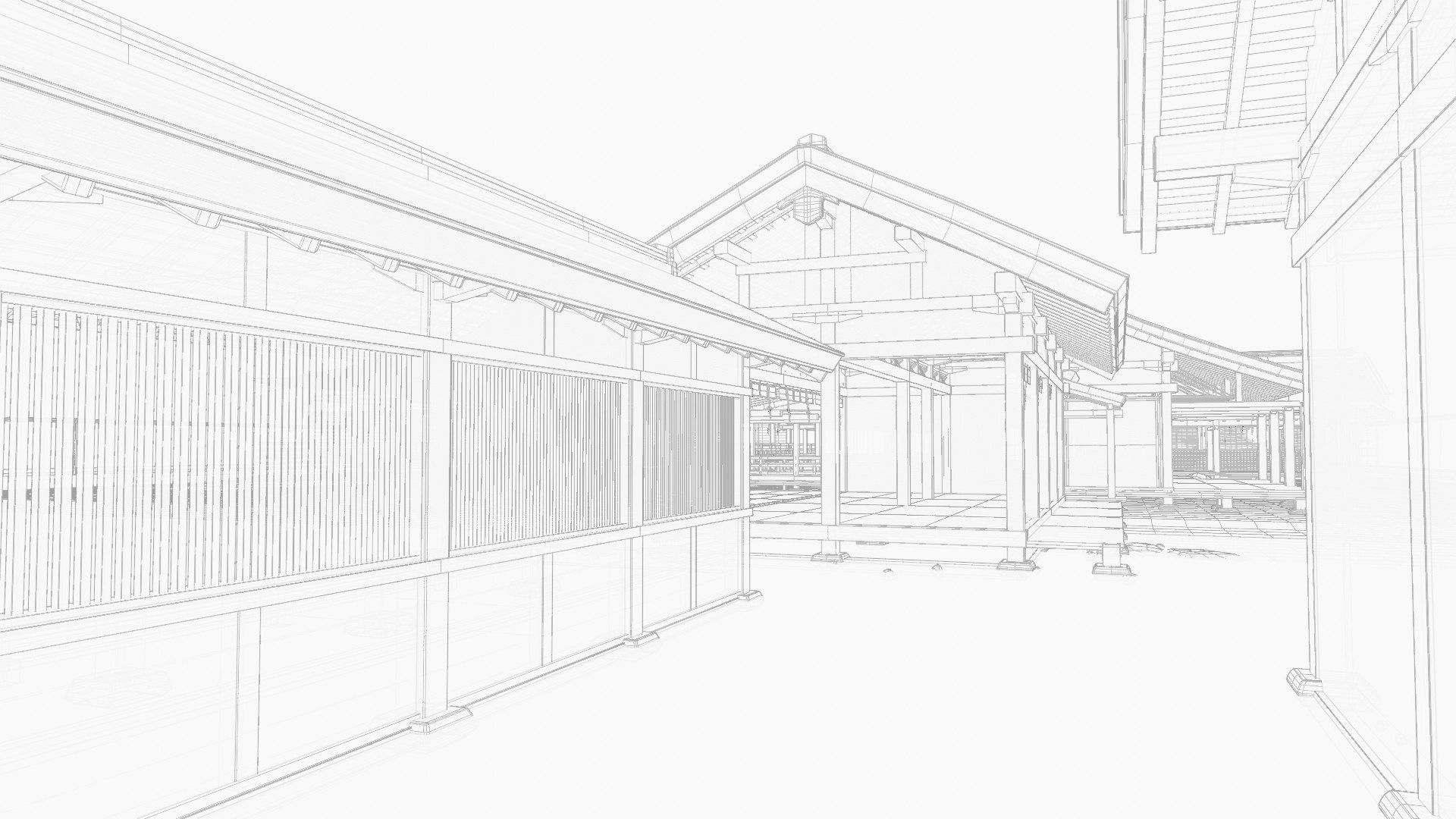 Japanese Medieval House v1 3D model_34