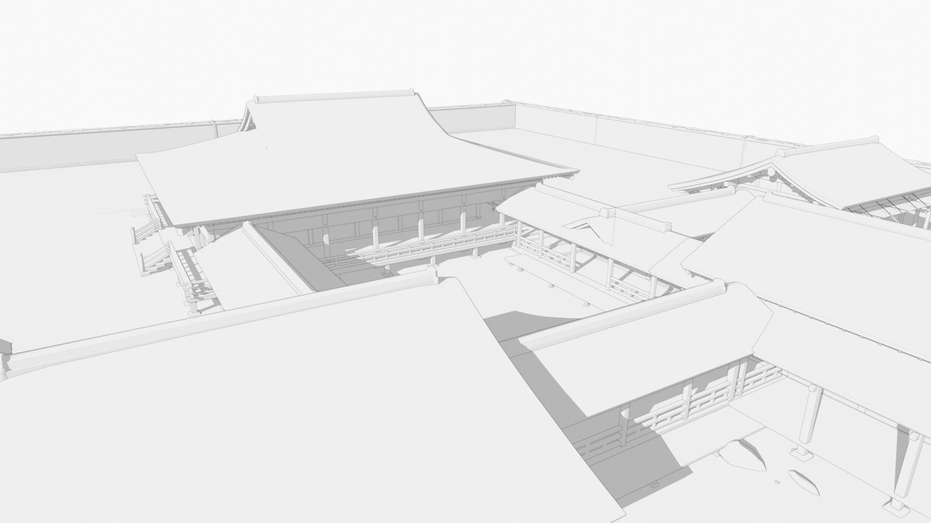 Japanese Medieval House v1 3D model_20