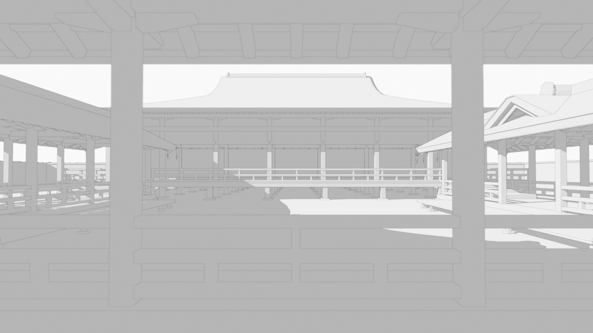 Japanese Medieval House v1 3D model_21
