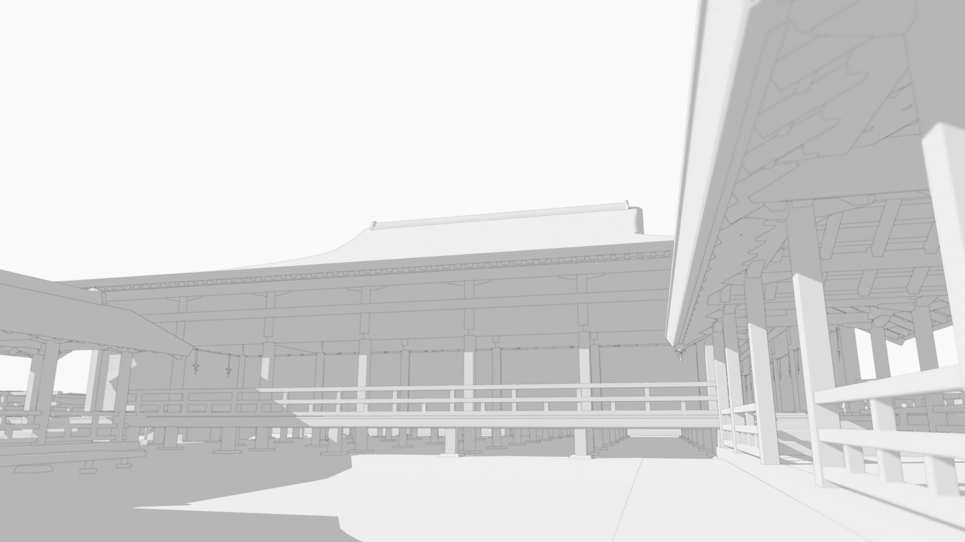 Japanese Medieval House v1 3D model_26