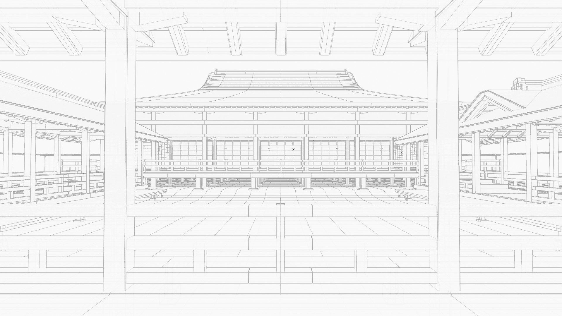 Japanese Medieval House v1 3D model_31