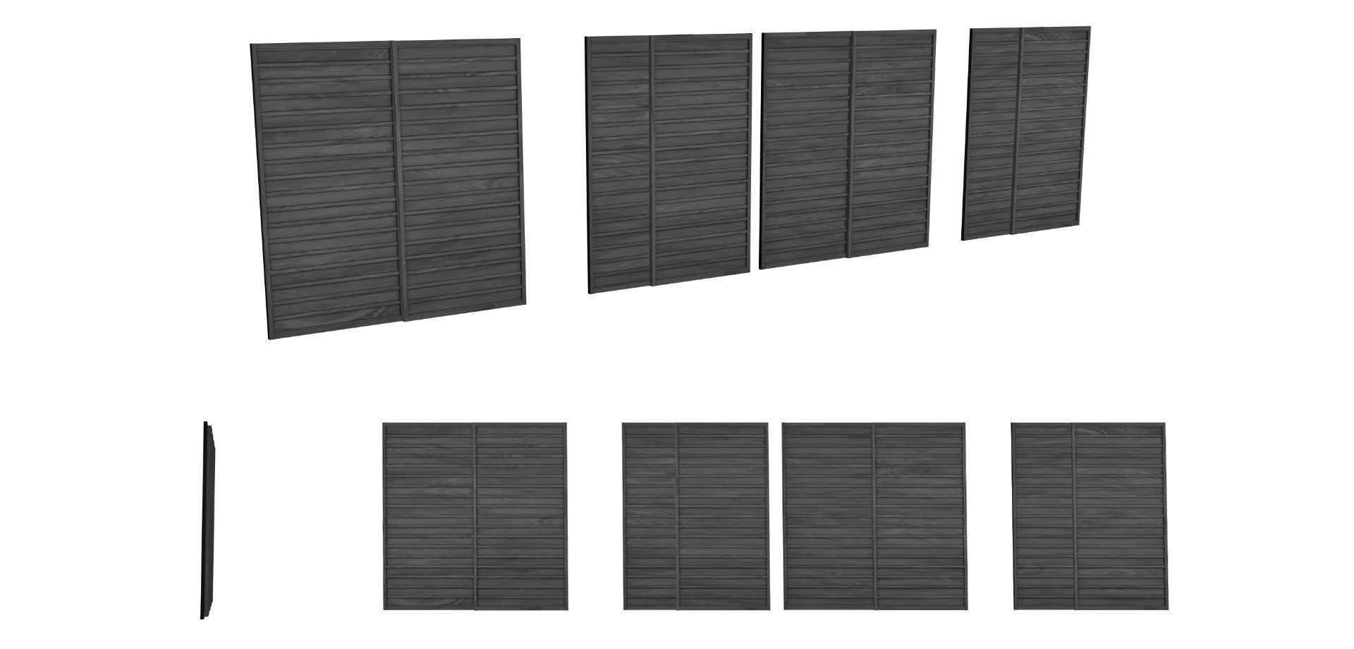 Japanese Medieval House v1 3D model_68