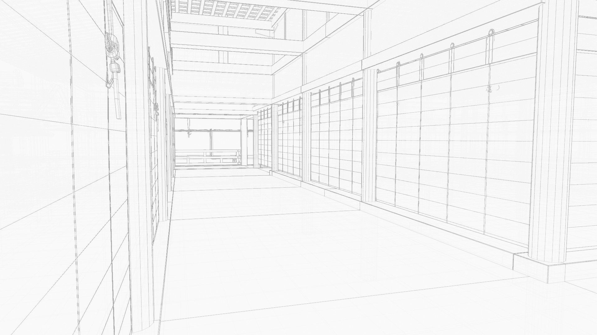 Japanese Medieval House v1 3D model_39