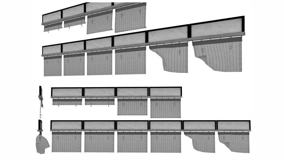 Japanese Medieval House v1 3D model_75