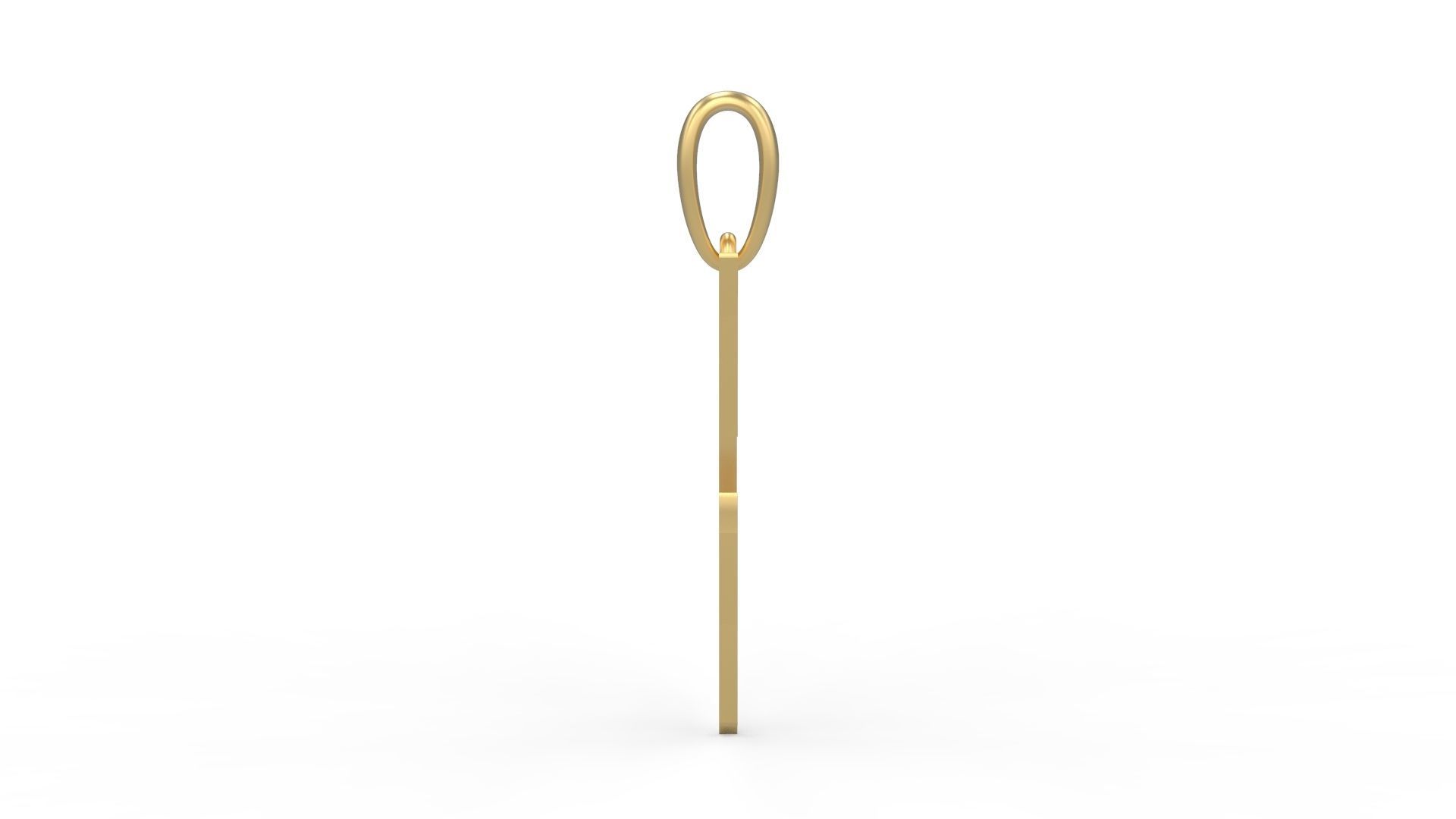 Initial Letters Pendant Frightmare C 3D print model_2