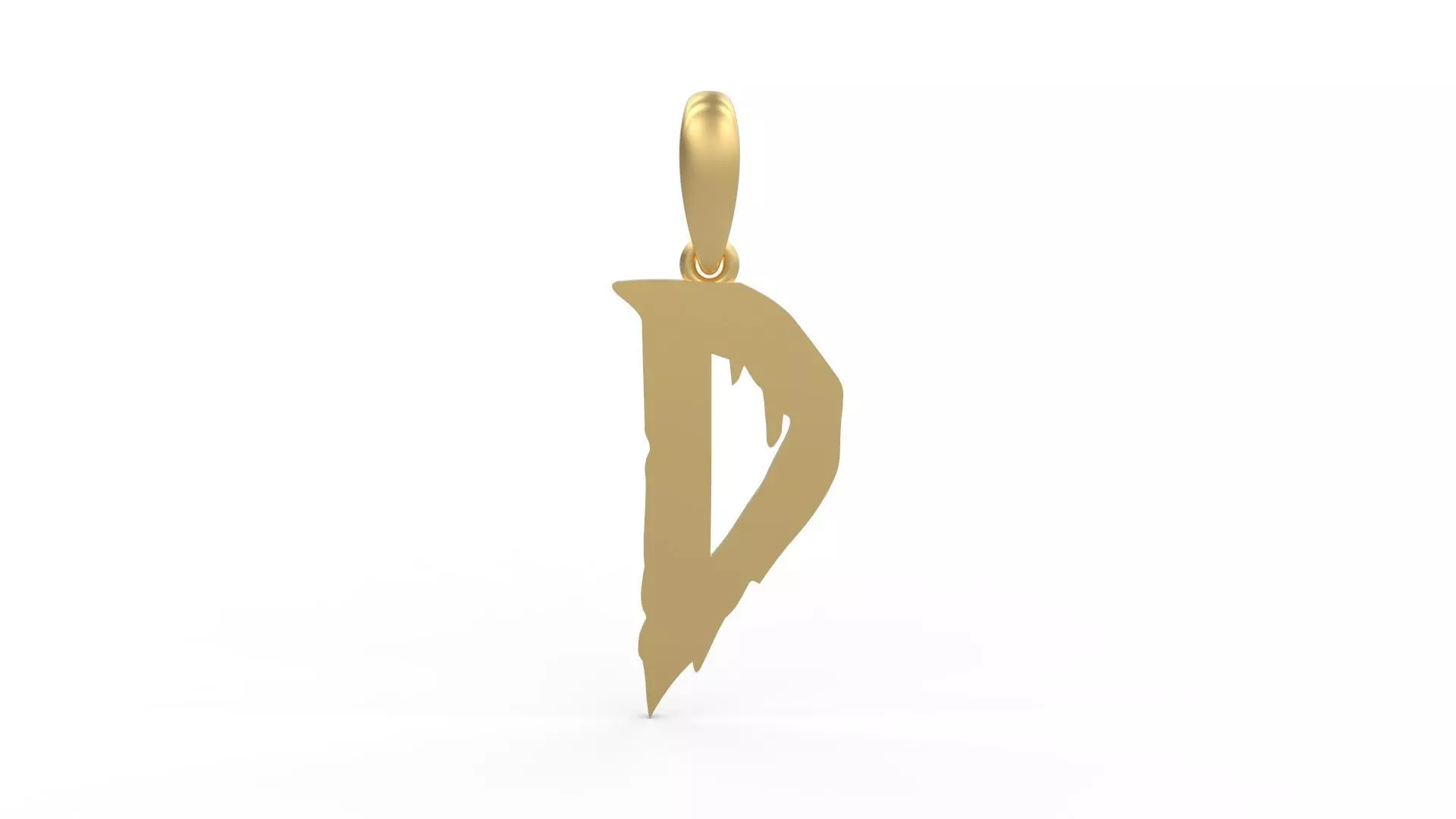 Initial Letters Pendant Frightmare D 3D print model_0