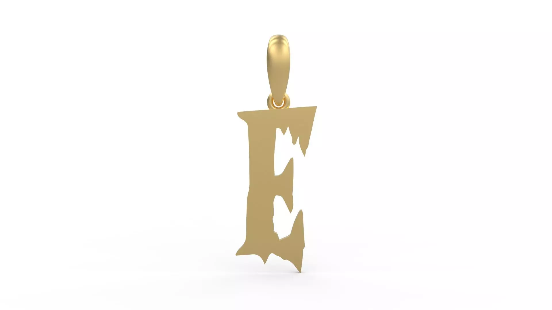 Initial Letters Pendant Frightmare E 3D print model_0