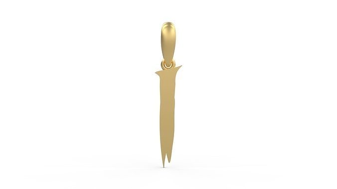 Initial Letters Pendant Frightmare I 3D print model
