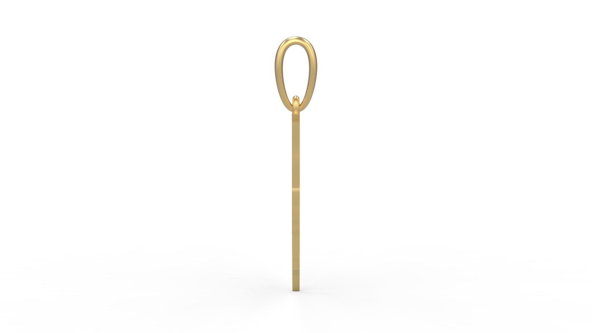 Initial Letters Pendant Frightmare J 3D print model_2