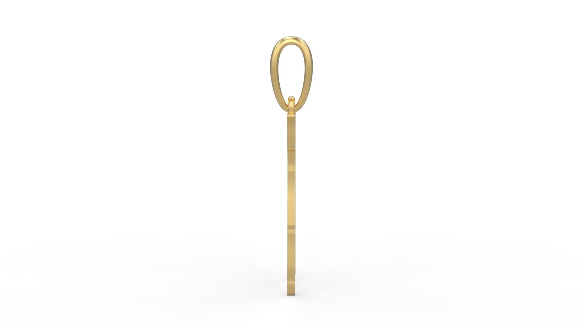 Initial Letters Pendant Frightmare K 3D print model_2