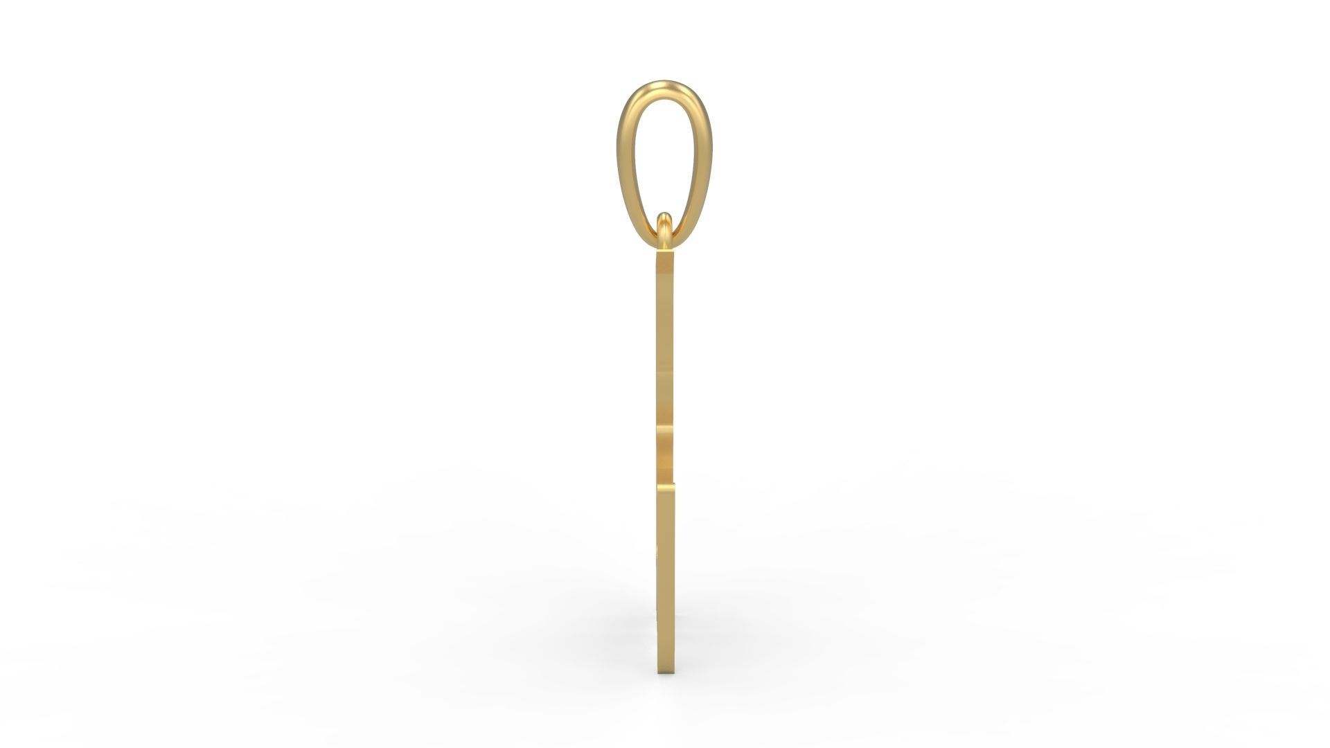 Initial Letters Pendant Frightmare L 3D print model_2