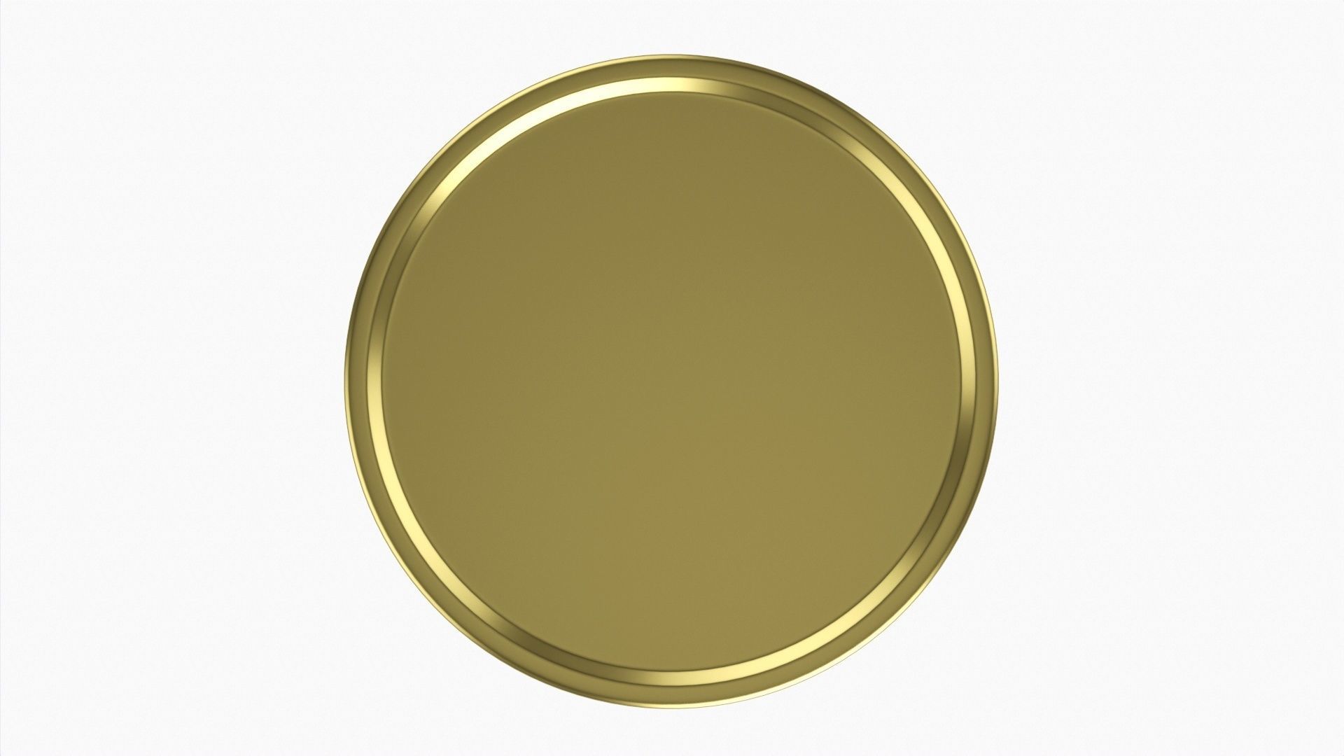 Round empty gift can jar metal brass 03 3D model_2