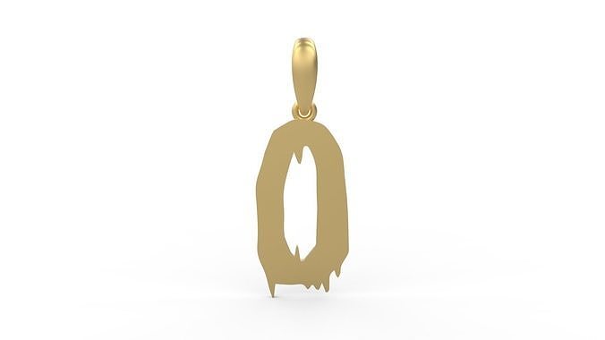 Initial Letters Pendant Frightmare O 3D print model