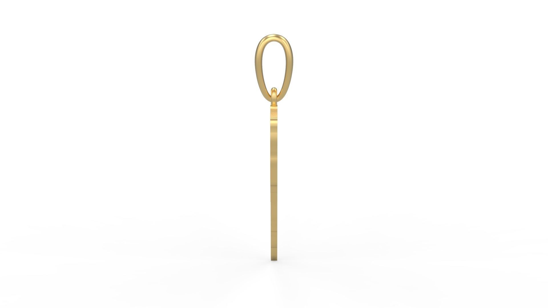 Initial Letters Pendant Frightmare P 3D print model_2