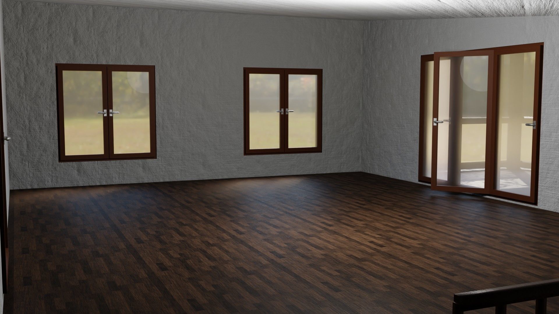 House simply Geometry nodes Blender 3 Low-poly 3D model_8