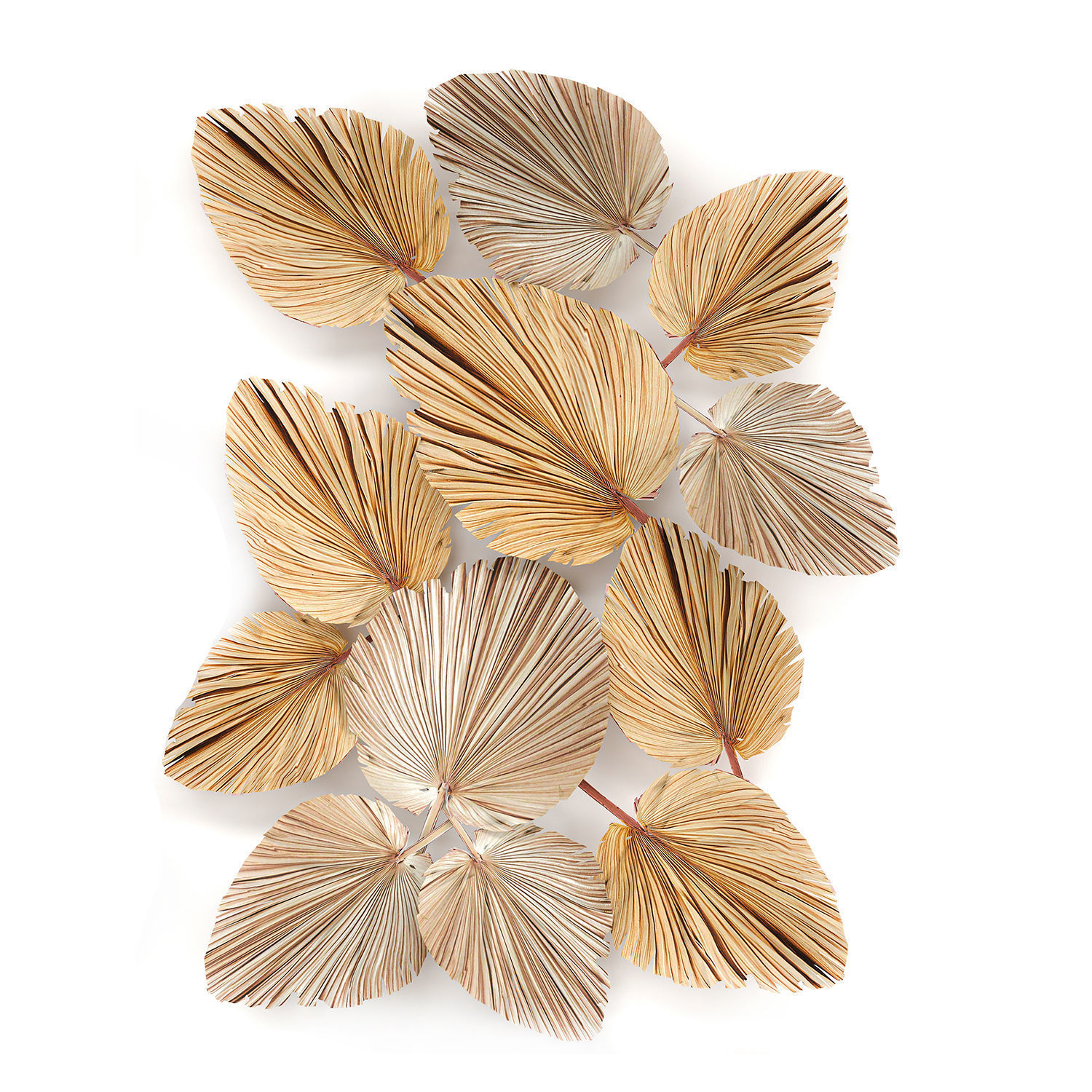 Wall panel made of dry palm leaves 227 3D model_1
