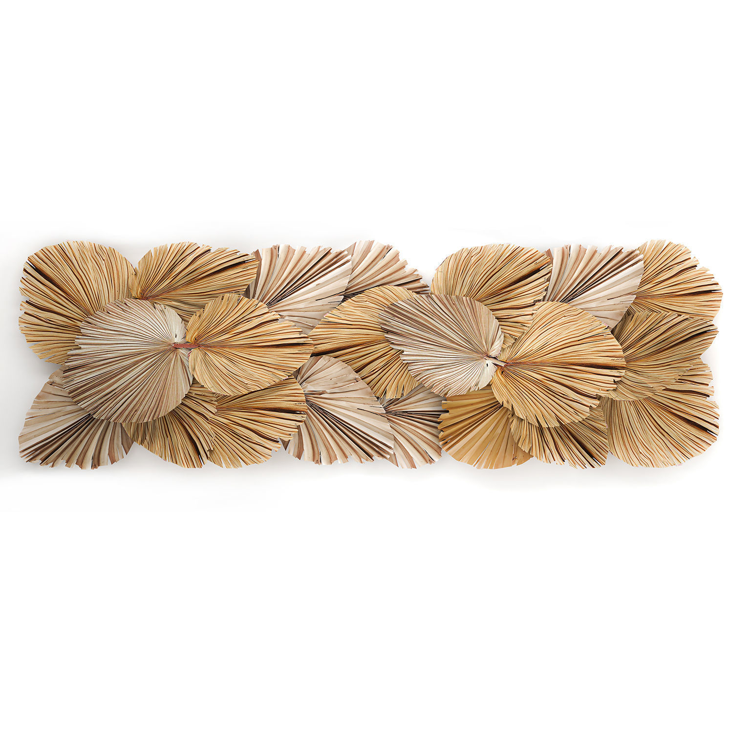 Wall panel made of dry palm leaves 227 3D model_2