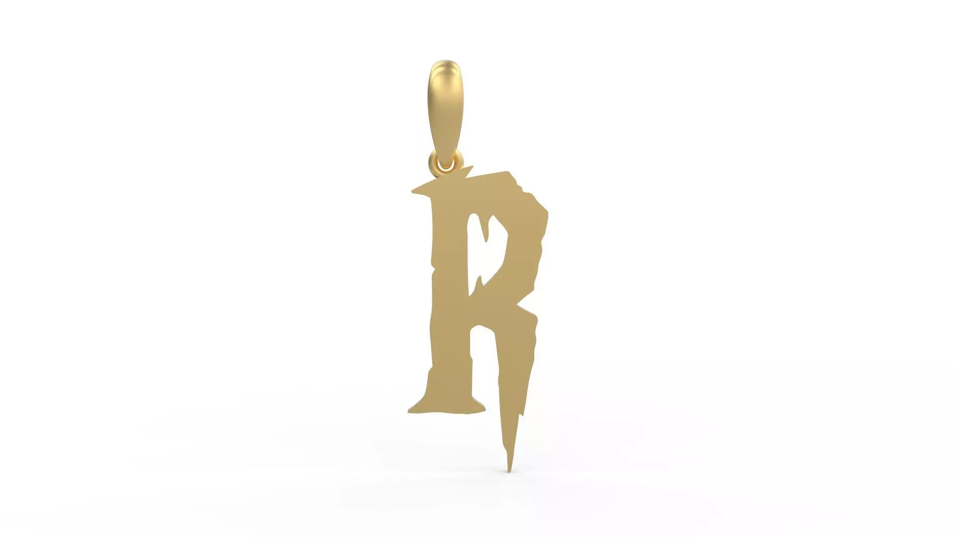 Initial Letters Pendant Frightmare R 3D print model_0