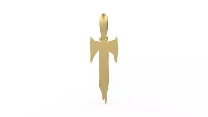 Initial Letters Pendant Frightmare T 3D print model