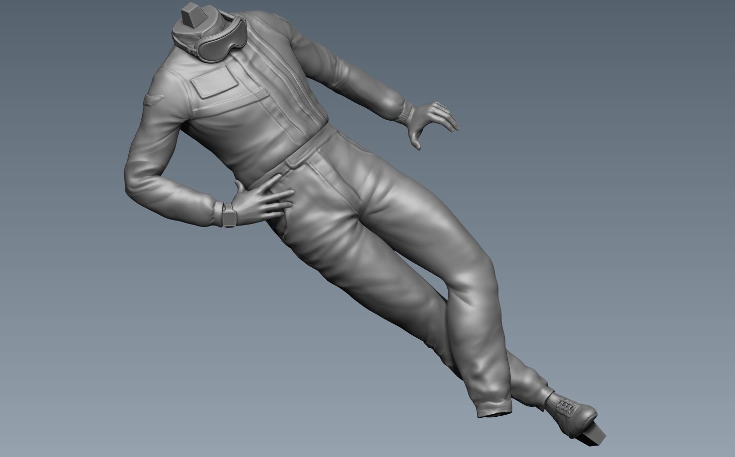 Steve McQueen Car Driver Vintage 3D print model_28