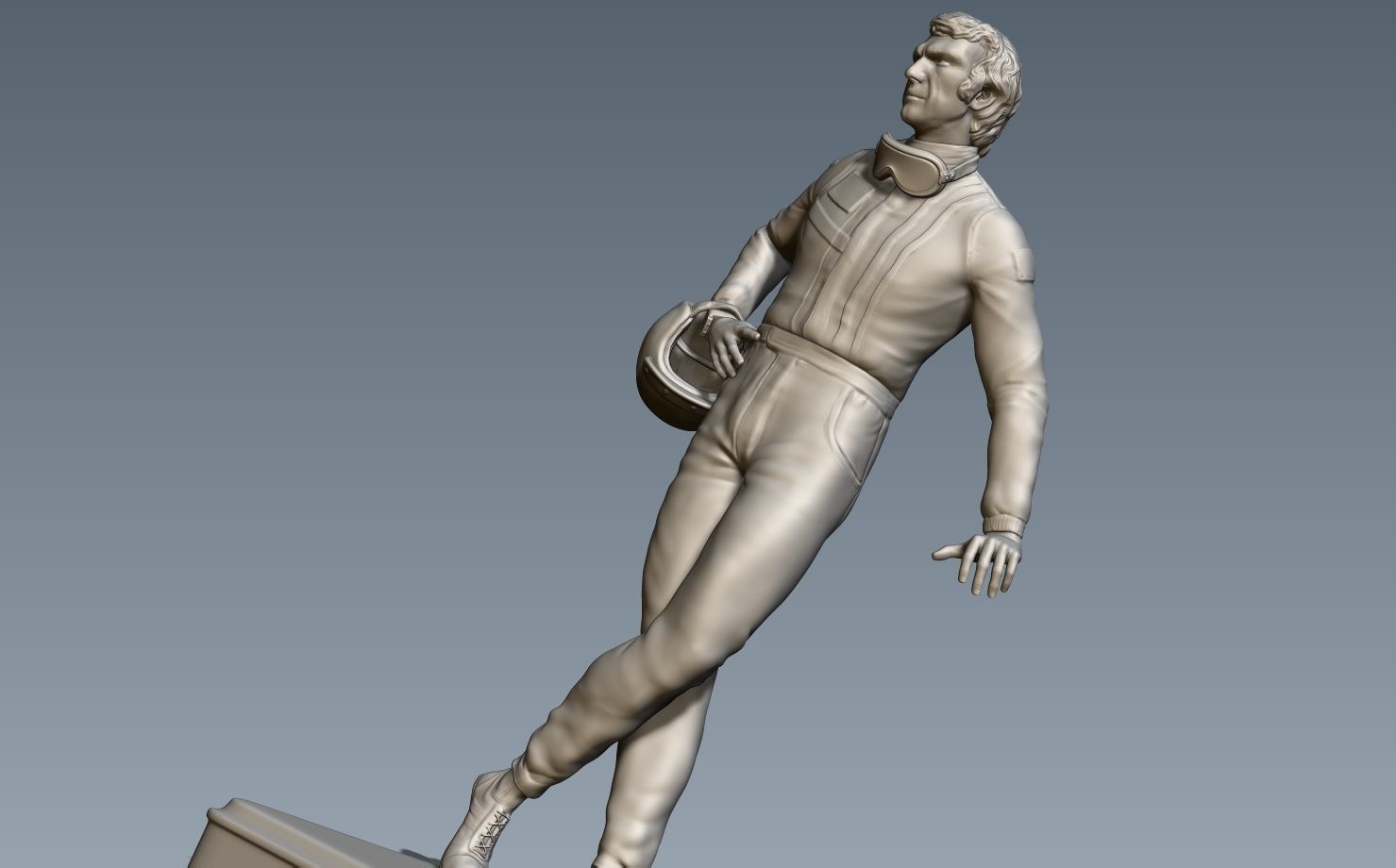 Steve McQueen Car Driver Vintage 3D print model_24