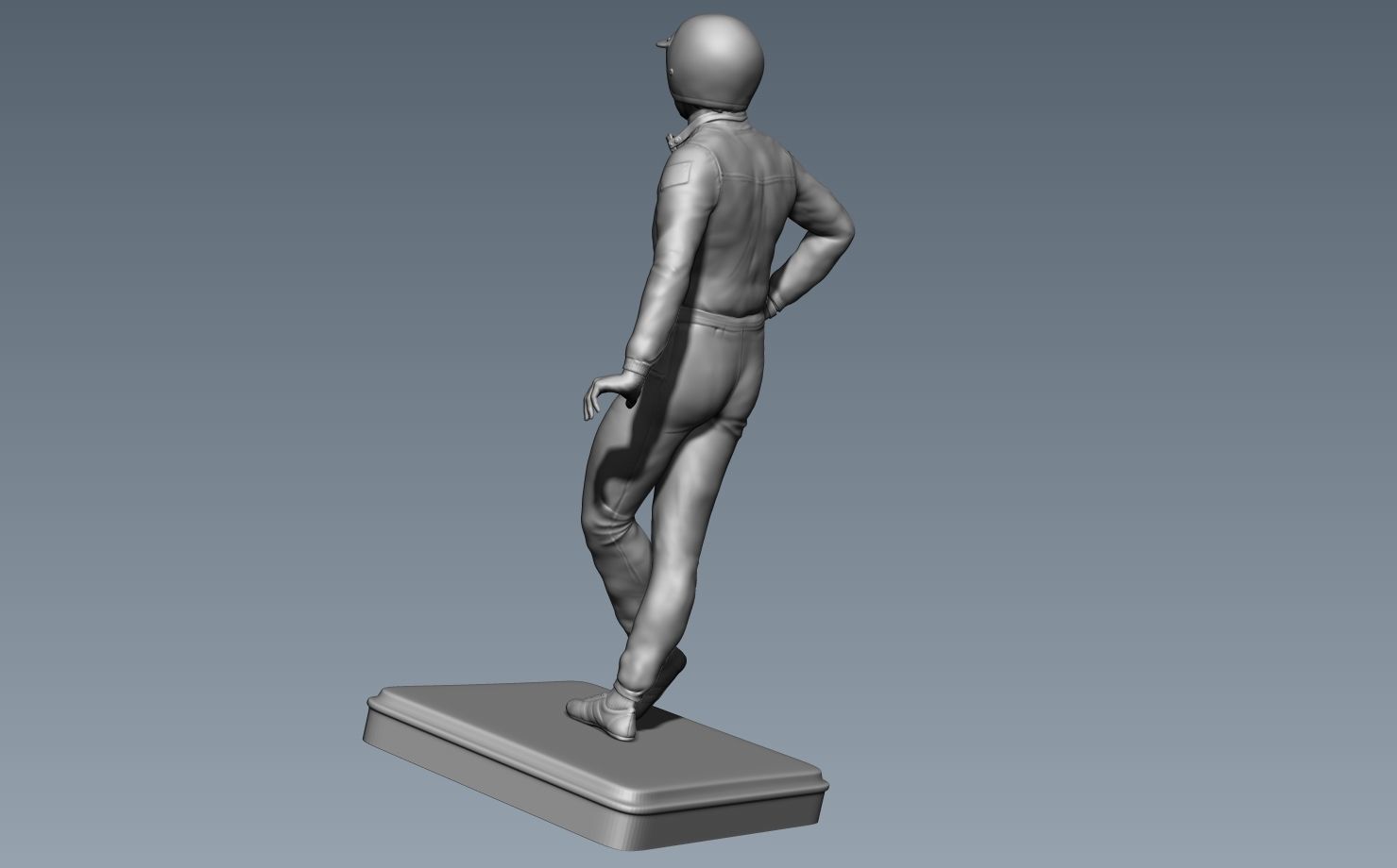 Steve McQueen Car Driver Vintage 3D print model_8