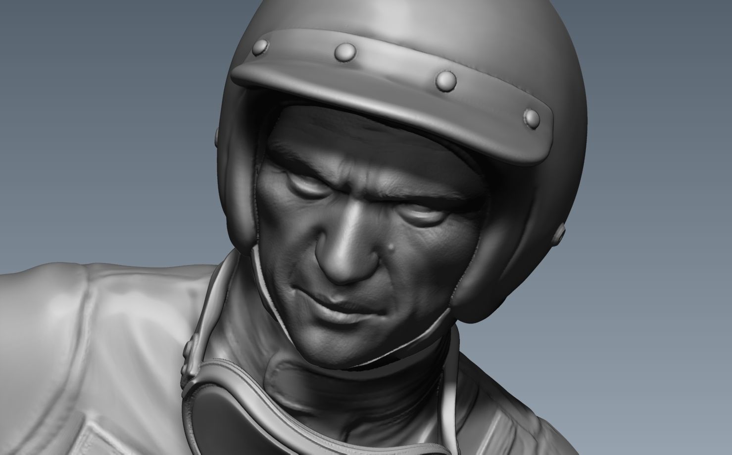 Steve McQueen Car Driver Vintage 3D print model_3