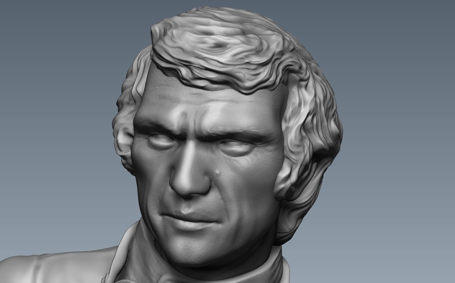 Steve McQueen Car Driver Vintage 3D print model_5