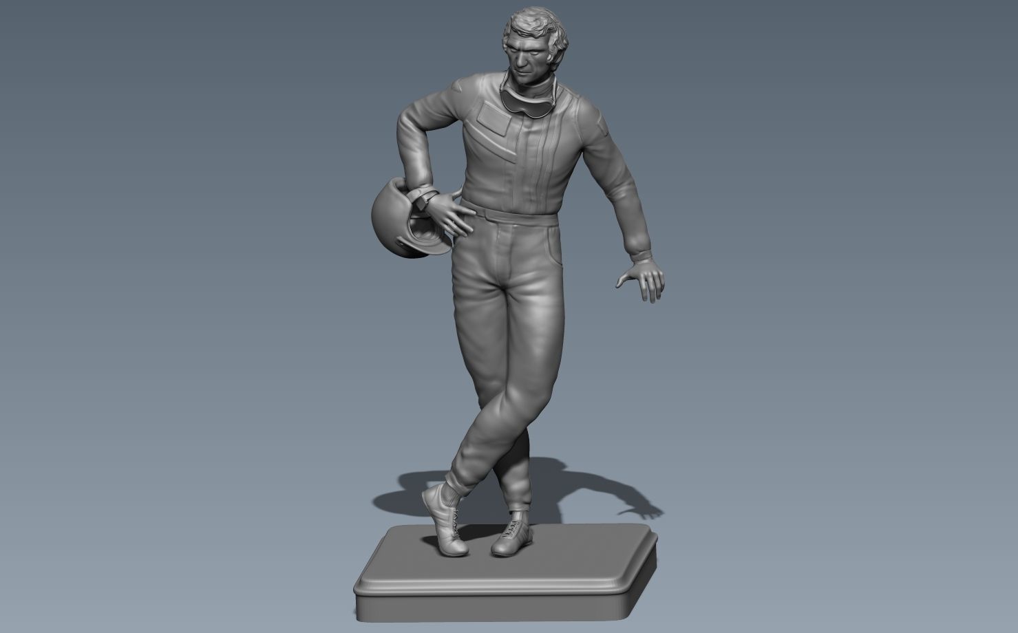 Steve McQueen Car Driver Vintage 3D print model_6